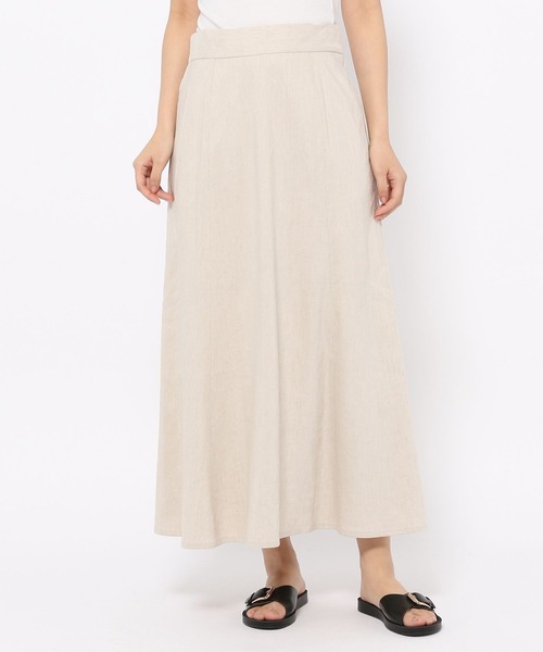 LEPSIM（レプシィム）の「リネンブレンドスカート　256064（スカート・レディース・レッド/キナリ/チャコールグレー・LARGE/MEDIUM）」の7枚目の写真