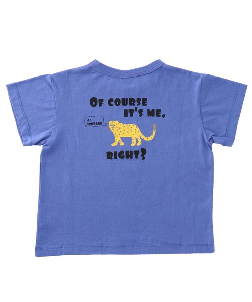 DILASH（ディラッシュ）の「ヒョウ柄×ロゴデザイン半袖Tシャツ（Tシャツ/カットソー・キッズ・グレー/パープル/オフホワイト・110/100/80/120/90/140/130）」の10枚目の写真