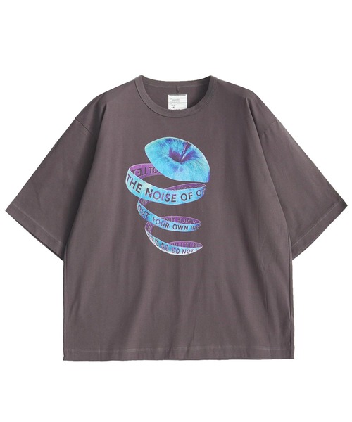 SHAREEF（シャリーフ）の「"APPLE PEEL" S/S BIG-T（Tシャツ/カットソー・メンズ・ホワイト/ブラック/チャコール/グリーン・1/2/3）」の3枚目の写真