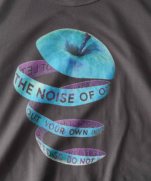 SHAREEF（シャリーフ）の「"APPLE PEEL" S/S BIG-T（Tシャツ/カットソー・メンズ・ホワイト/ブラック/チャコール/グリーン・1/2/3）」の13枚目の写真