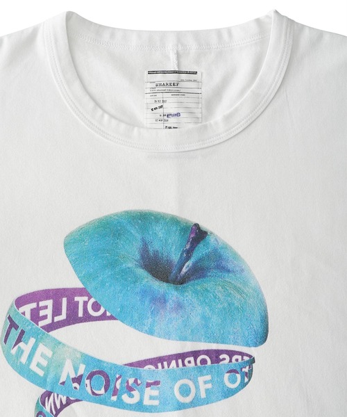 SHAREEF(シャリーフ)の「"APPLE PEEL" S/S BIG-T(Tシャツ/カットソー・メンズ・ホワイト/ブラック/チャコール/グリーン・1/2/3)」の9枚目の写真