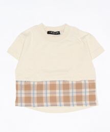 LB CLUB | チェック切替半袖Ｔシャツ(Tシャツ/カットソー)