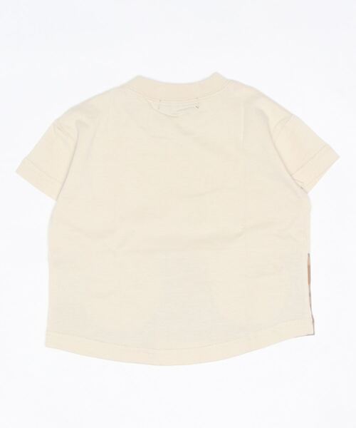 LB CLUB（エルビークラブ）の「チェック切替半袖Ｔシャツ（Tシャツ/カットソー・キッズ・ホワイト/ブラック・80/120/90/130/110/100）」の4枚目の写真