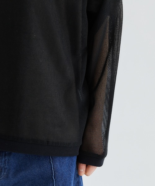 marka(マーカ)の「MESH TEE L/S(Tシャツ/カットソー・メンズ・ホワイト/ブラック・1/2)」の19枚目の写真
