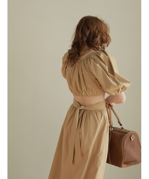 AMAIL（アマイル）の「Hello waist dress（ワンピース・レディース・サックスブルー/ベージュ/ブラック・FREE）」の17枚目の写真