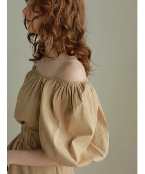 AMAIL（アマイル）の「Hello waist dress（ワンピース・レディース・サックスブルー/ベージュ/ブラック・FREE）」の4枚目の写真