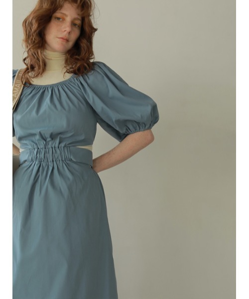 AMAIL（アマイル）の「Hello waist dress（ワンピース・レディース・サックスブルー/ベージュ/ブラック・FREE）」の11枚目の写真