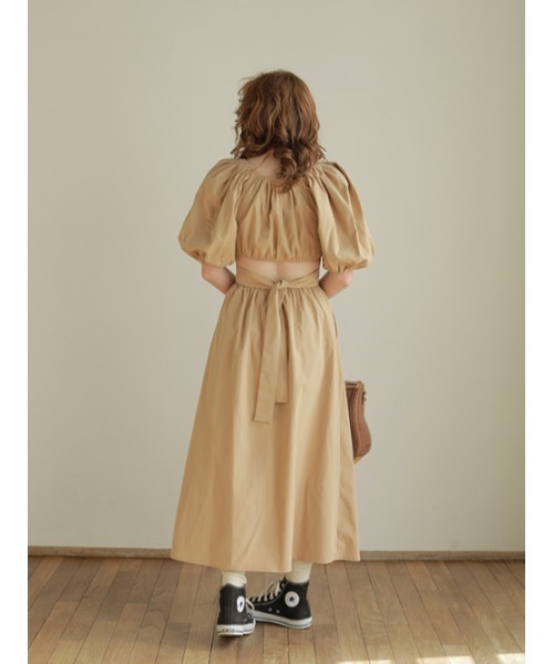 AMAIL（アマイル）の「Hello waist dress（ワンピース・レディース・サックスブルー/ベージュ/ブラック・FREE）」の14枚目の写真