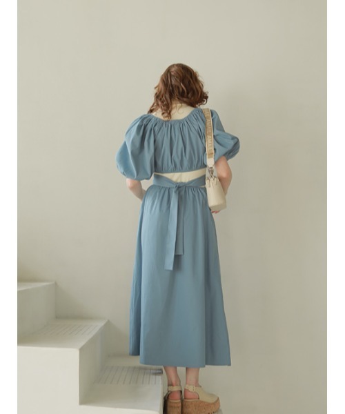 AMAIL（アマイル）の「Hello waist dress（ワンピース・レディース・サックスブルー/ベージュ/ブラック・FREE）」の22枚目の写真