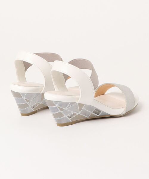 JELLY BEANS（ジェリービーンズ）の「クリアステンドグラスウェッジサンダル(217-2940)JELLY BEANS(ジェリービーンズ)（サンダル・レディース・ブラック/ピンク/ホワイト・LL/M/L/S）」の9枚目の写真