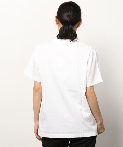 vent blanc（ヴァンブラン）の「vent blanc:"Say cheese"プリントTEEシャツ（Tシャツ/カットソー・レディース・オフホワイト/チャコールグレー/キャメル・FREE）」の4枚目の写真