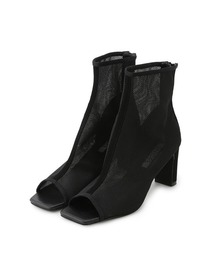 SNIDEL メッシュ ブラックブーツ SNIDEL（スナイデル）の「オープントゥメッシュブーツ（ブーツ
