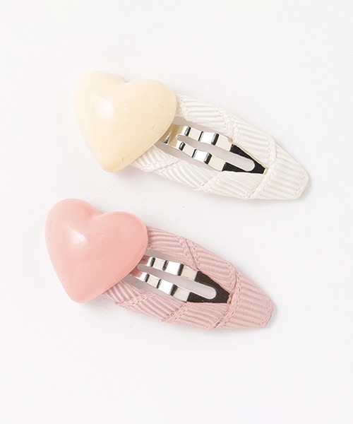 セール ハートヘアクリップ2p バレッタ ヘアクリップ Petit Main プティマイン のファッション通販 Zozotown