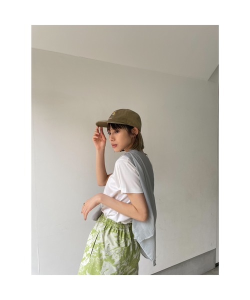 SLY（スライ）の「SHEER STAND COLLAR SHIRT シアー スタンドカラー シャツ（シャツ/ブラウス・レディース・ダークブルー/ライトグレー/イエロー・FREE）」の15枚目の写真