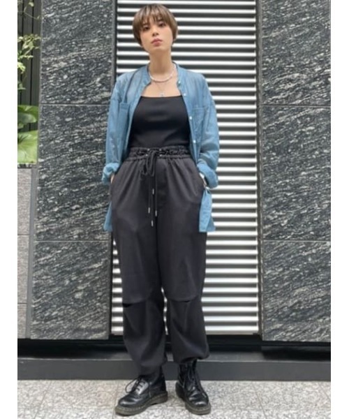 ブラウス シャツ SHEER STAND SHIRTS/シアースタンドシャツ レディース SLY（スライ）の「SHEER STAND COLLAR SHIRT シアー スタンド