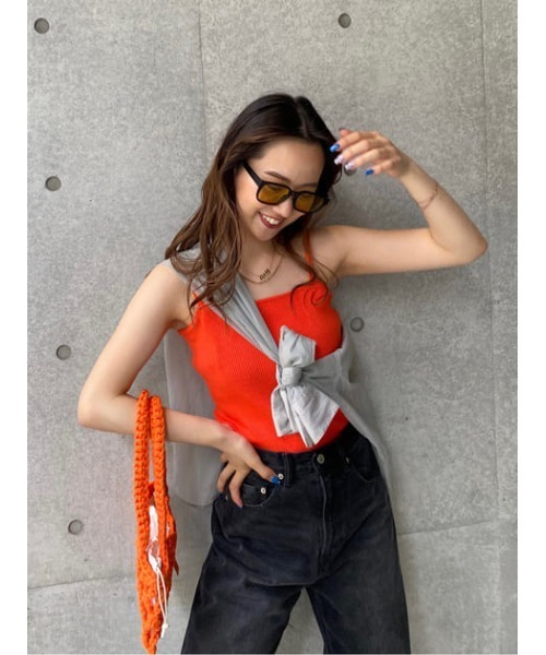 SLY（スライ）の「SHEER STAND COLLAR SHIRT シアー スタンド