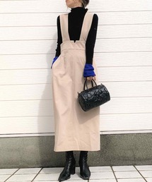 Q | ハイウエストジャンパースカート(ジャンパースカート)