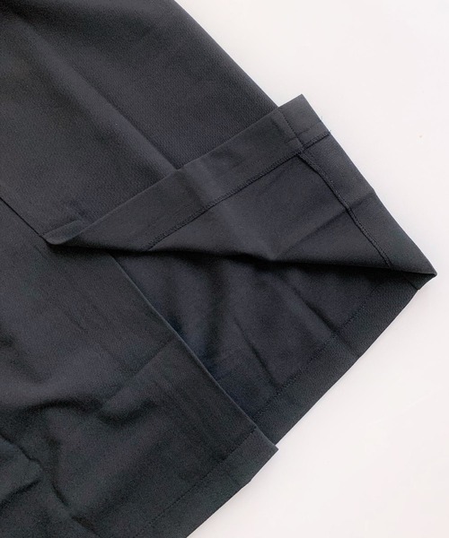 Q（キュー）の「ハイウエストジャンパースカート（ジャンパースカート・レディース・ブラック/ベージュ・MEDIUM）」の9枚目の写真