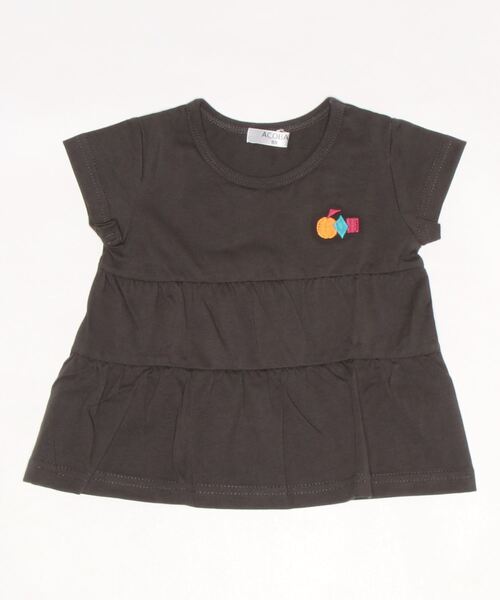 ACOBA(ACOBA)の「ティアードTシャツ(Tシャツ/カットソー・キッズ・スミクロ/イエロー・130/100/120/110/80/95/90)」の4枚目の写真