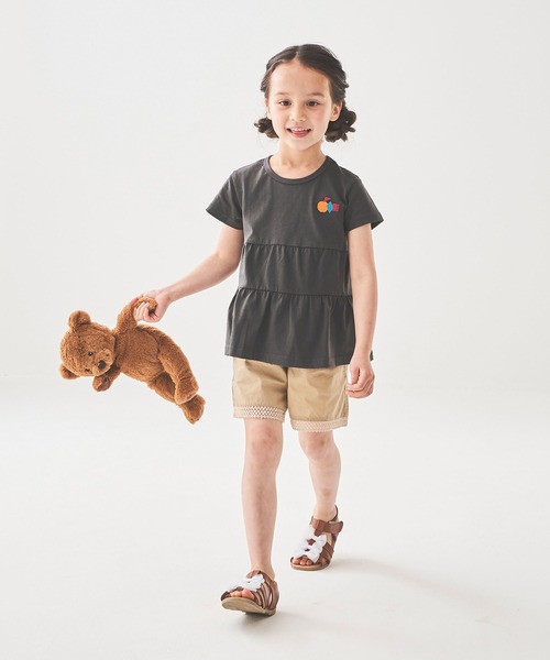 ACOBA(ACOBA)の「ティアードTシャツ(Tシャツ/カットソー・キッズ・スミクロ/イエロー・130/100/120/110/80/95/90)」の8枚目の写真