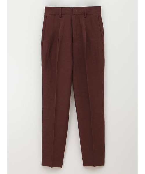 enchainement(アンシェヌマン)の「Linen Viscos Tuck Pants(その他パンツ・レディース・ブラック/ボルドー/オレンジ・1/2)」の1枚目の写真