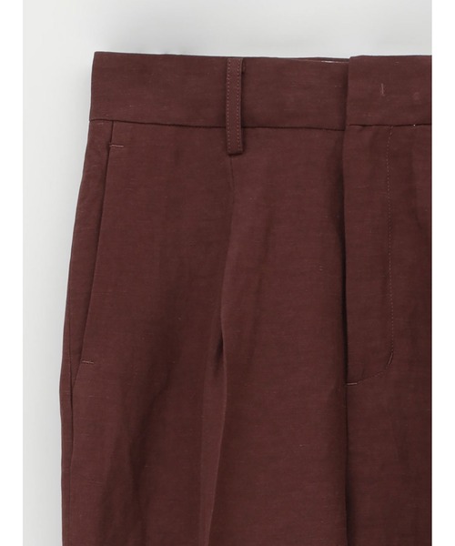 enchainement(アンシェヌマン)の「Linen Viscos Tuck Pants(その他パンツ・レディース・ブラック/ボルドー/オレンジ・1/2)」の8枚目の写真