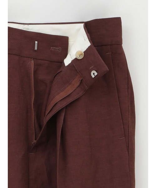 enchainement(アンシェヌマン)の「Linen Viscos Tuck Pants(その他パンツ・レディース・ブラック/ボルドー/オレンジ・1/2)」の7枚目の写真