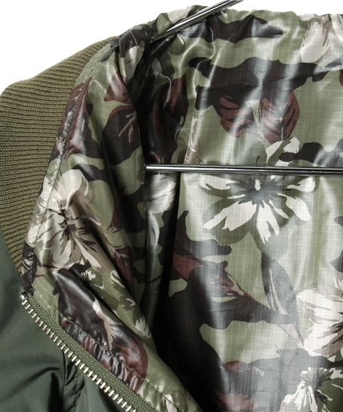 Alpha Industries（アルファインダストリーズ）の「【ALPHA×CIAOPANIC TYPY】KIDS アルファ別注リバーシブルMA1（ブルゾン・キッズ・オリーブ/アイボリー・110/130/140/100/120）」の5枚目の写真