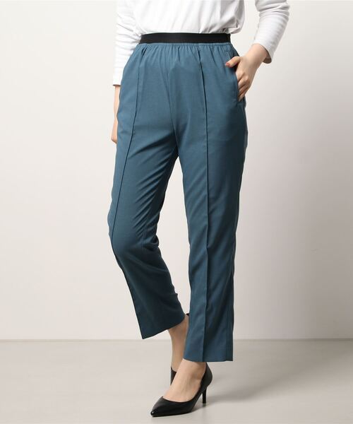 Boutique Ordinary(ブティークオーディナリー)の「麻ライクピンタックテーパードパンツ(その他パンツ・レディース・ブラック/ブルー系その他・FREE)」の15枚目の写真
