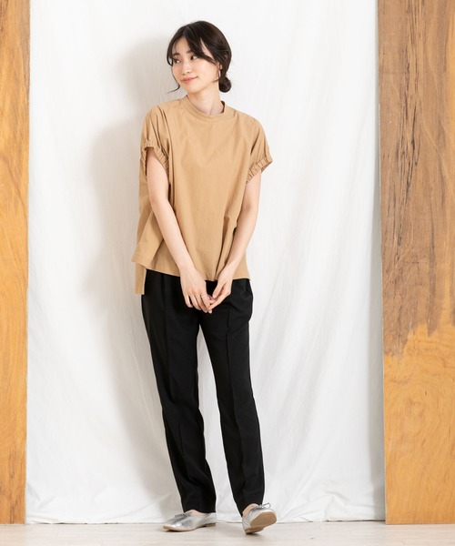 Boutique Ordinary(ブティークオーディナリー)の「麻ライクピンタックテーパードパンツ(その他パンツ・レディース・ブラック/ブルー系その他・FREE)」の16枚目の写真