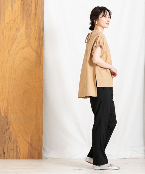 Boutique Ordinary(ブティークオーディナリー)の「麻ライクピンタックテーパードパンツ(その他パンツ・レディース・ブラック/ブルー系その他・FREE)」の17枚目の写真