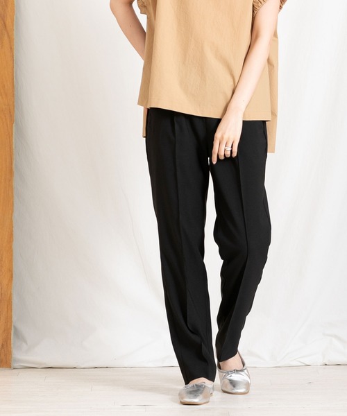 Boutique Ordinary(ブティークオーディナリー)の「麻ライクピンタックテーパードパンツ(その他パンツ・レディース・ブラック/ブルー系その他・FREE)」の21枚目の写真