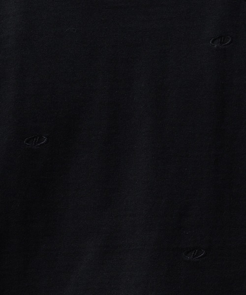Perushu(ペルーシュ)の「総柄刺繍オーバーTシャツ(Tシャツ/カットソー・メンズ・ブラック/パープル/オフホワイト/ライトグリーン・MEDIUM/LARGE)」の21枚目の写真