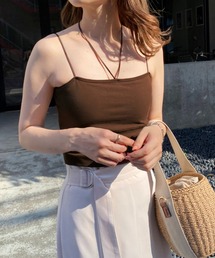 カップ付きホルターキャミブラトップ