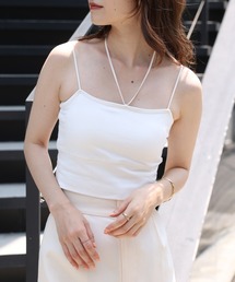 one after another NICE CLAUP | カップ付きホルターキャミブラトップ(キャミソール)