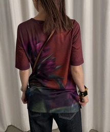 AMERI SHEER FLOWERBASE PRINT TOP グレー F - メルカリ