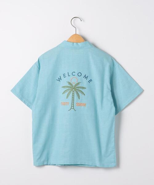 green label relaxing(グリーンレーベルリラクシング)の「TJ アロハシャツ 150cm-160cm(シャツ/ブラウス・キッズ・ライトブルー/ベージュ・L160/M150)」の1枚目の写真