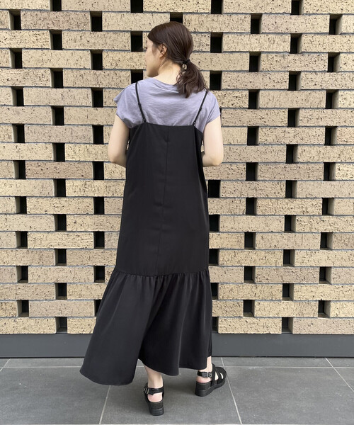 Comme Ca Mature(コムサマチュア)の「<ウォッシャブル>キャミソールワンピース(ワンピース・レディース・カーキ/ネイビー/ブラック・FREE)」の8枚目の写真