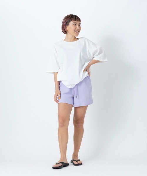 Ocean Pacific（オーシャンパシフィック）の「【OP:オーピー】レディース半袖ラッシュTシャツ 　ヨガウェア ピラティス トレーニングウェア（ラッシュガード・レディース・チャコールグレー/ブラウン/ミント/ホワイト・X-LARGE/MEDIUM/LARGE）」の2枚目の写真