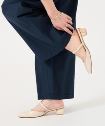 LE TALON | 3.5cmスクエアストーンヒールミュール(パンプス)