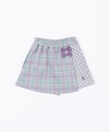 KP | 日本製/チェック切り替えドットキュロット(100～130)(その他パンツ)