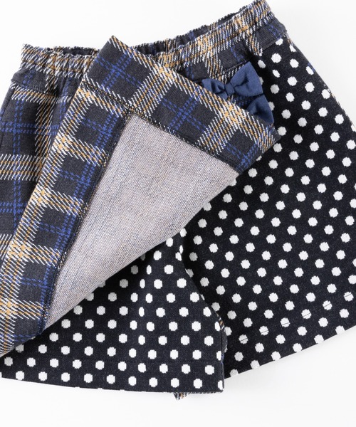 KP（ケーピー）の「日本製/チェック切り替えドットキュロット(100～130cm)（その他パンツ・キッズ・グレー/ブラック・120cm/110cm/130cm/100cm）」の13枚目の写真