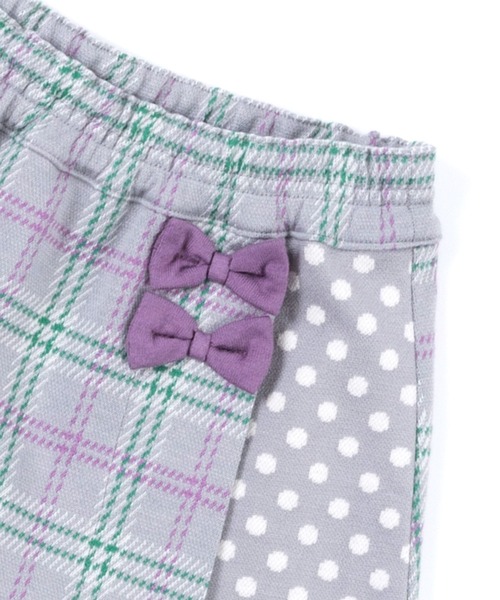 KP（ケーピー）の「日本製/チェック切り替えドットキュロット(100～130cm)（その他パンツ・キッズ・グレー/ブラック・120cm/110cm/130cm/100cm）」の14枚目の写真