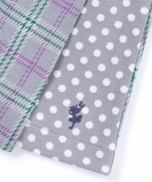 KP（ケーピー）の「日本製/チェック切り替えドットキュロット(100～130cm)（その他パンツ・キッズ・グレー/ブラック・120cm/110cm/130cm/100cm）」の15枚目の写真