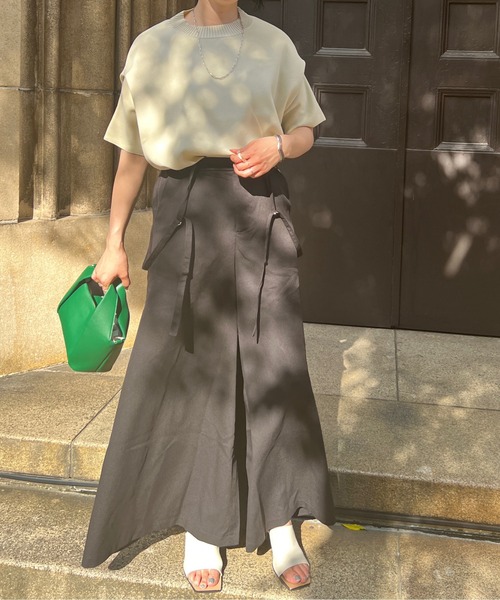 Chez toi（シェトワ）の「アップスリーブダンボールニットプルオーバー（ニット/セーター・レディース・ブラック/ピンク/イエロー/グリーン/アイボリー・FREE）」の12枚目の写真