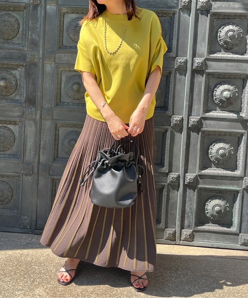 Chez toi（シェトワ）の「アップスリーブダンボールニットプルオーバー（ニット/セーター・レディース・ブラック/ピンク/イエロー/グリーン/アイボリー・FREE）」の22枚目の写真