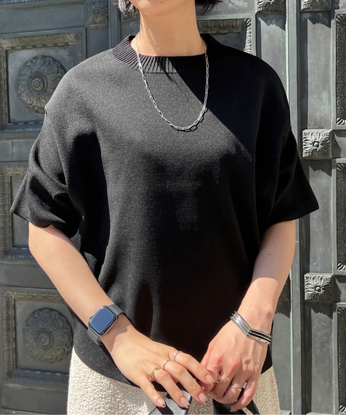 Chez toi（シェトワ）の「アップスリーブダンボールニットプルオーバー（ニット/セーター・レディース・ブラック/ピンク/イエロー/グリーン/アイボリー・FREE）」の15枚目の写真