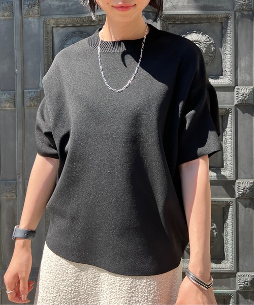 Chez toi（シェトワ）の「アップスリーブダンボールニットプルオーバー（ニット/セーター・レディース・ブラック/ピンク/イエロー/グリーン/アイボリー・FREE）」の18枚目の写真