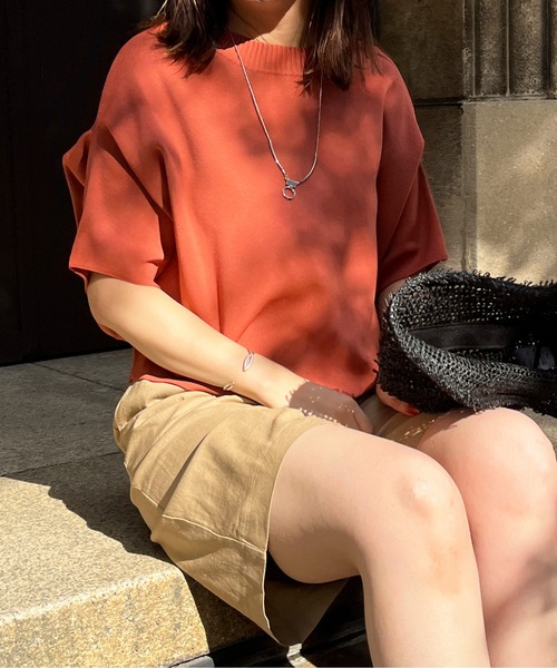 Chez toi（シェトワ）の「アップスリーブダンボールニットプルオーバー（ニット/セーター・レディース・ブラック/ピンク/イエロー/グリーン/アイボリー・FREE）」の17枚目の写真