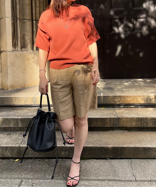 Chez toi（シェトワ）の「アップスリーブダンボールニットプルオーバー（ニット/セーター・レディース・ブラック/ピンク/イエロー/グリーン/アイボリー・FREE）」の11枚目の写真